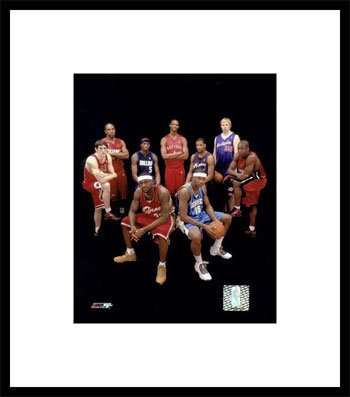 2004 NBA Rookie All-Star Team ©Photofile Framed Art Print, 13