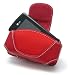Verizon Wireless LG Chocolate VX8500 KG800 Red Leather Nylon Horizontal Pouch Carrying Case by Incipio