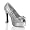 Silver Glitter-Satin