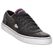 Lacoste Sahira Low Black Dark Purple Leather Women's Shoes