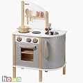 lovely, stable, wooden toy kitchen by howa 4816