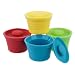 Kinderville Little Bites Silicone Bowls, Cups and Storage Jars (Storage Jars (Set of 4))