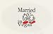 "Married In Vegas" Dice Clear Oval Decal [5" x 3"]