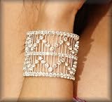 Rhinestone Double Row Bracelet.