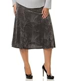 Jones New York Plus Size Stretch Velvet A-line Skirt