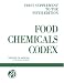 Food Chemicals Codex: Supplement to the Fifth Edition