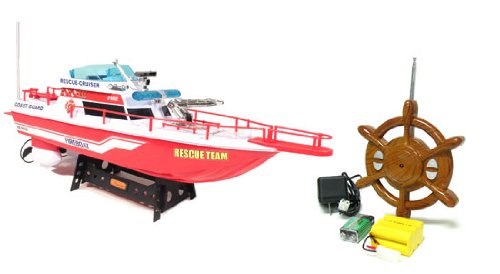 Fire Emergency Rescue Cruiser Electric RTR Remote Control RC Boat (Color May Vary)
