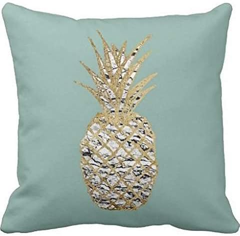 Modern Chic Marble Gold Pineapple Fruit pillow cover 22*22 cover 22*22
