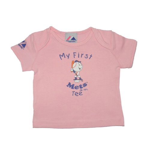 Infant / Baby MLB New York Mets My First Tee T-Shirt - Pink (Size: 3/6)
