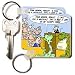 Londons Times Funny Animals Cartoons - Boa Constrictor Trial Unfair Jury - Key Chains