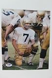 Signed Joe Theismann Photo - Notre Dame 8x10 Psa dna #p72993 - Autographed NFL Photos