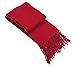 Relaxcos Attack on Titan Mikasa Ackerman Wine Red Cashmere Scarf Cosplay Costume