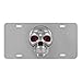 Pilot Automotive LP-205 Stainless Steel 3-D Skull License Plate (ABS Plastic Decal)