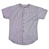 Bike Men's Full Button Pin Stripe Jersey