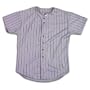 Bike Men's Full Button Pin Stripe Jersey