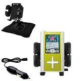 Toshiba Gigabeat F20 MEGF20 Auto Bean Bag Dash Holder with Car Charger - Uses Gomadic TipExchange