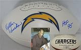 Kellen Winslow Autographed/Hand Signed San Diego Chargers Logo Football