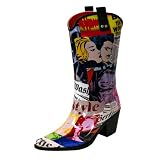 Comic Strip Western Cowboy Style Rubber Rain Boots Womens Shoe Size 10 4148RgUJSAL. SL160 Comic Strip Western Cowboy Style Rubber Rain Boots Womens Shoe Size 10