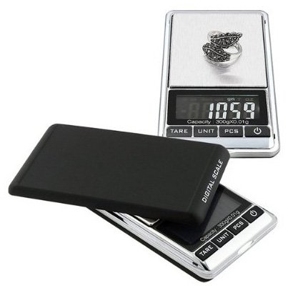BlueDot Trading 300g x 0.01g Digital Pocket Scales Gram Cooking Food Portable Pocket Scale Small Digital with LCD Screen for Kitchen, Jewelry, Coin, Silver and More