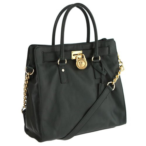 Michael Michael Kors Tote Large Hamilton Gold Hardware Hunter Green