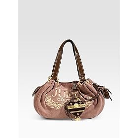 AUTHENTIC JUICY COUTURE TERRY HEART BABY FLUFFY BAG (Taupe)