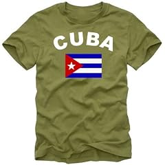 coole-fun-t-shirts Herren t-shirt KUBA FLAGGE  - Cuba Libre
