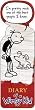 Best People -- Diary Of A Wimpy Kid -- Collectible Shaped Bookmark