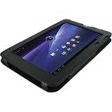 rooCASE Executive Portfolio Leather Case for Toshiba Thrive Tablet (Black)