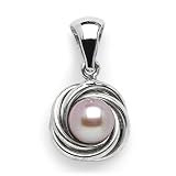 Freshwater Pearl Pendant in 14K White Gold