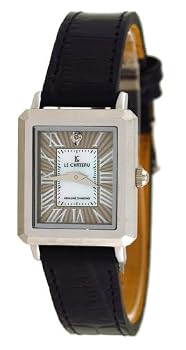 Le Chateau #1808-L8 Women's Elegant Slim Leather Strap Watch