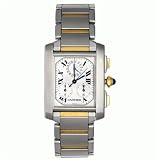 Pre-owned Man's Cartier Tank Francaise Chronograph Chronoflex Watch 18k Gold and Stainless Steel... by Cartier