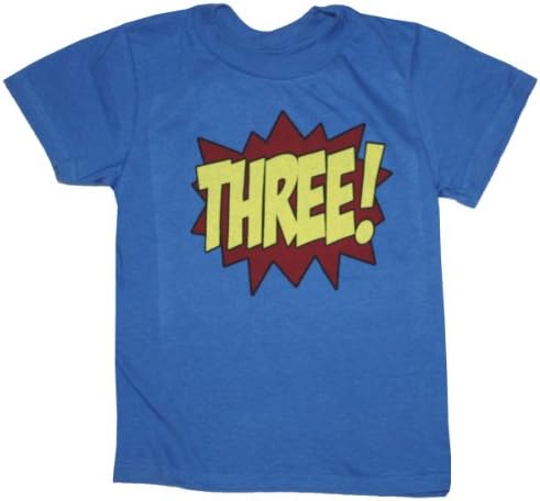 Happy Family Clothing Little Boys' Superhero Third Birthday Kids T-Shirt