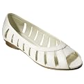 Girls' Xhilaration&reg; Octavia Chop-Out Flats - White