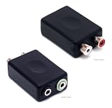 2.0 & 2.1 Game Console Adapter Convert Rca Plugs To A Single 1/8