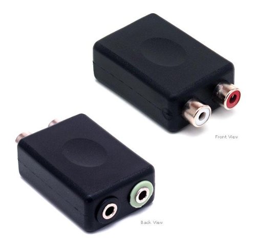 2.0 & 2.1 Game Console Adapter Convert Rca Plugs To A Single 1/8