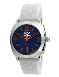 TraxTR5008-OW Womens Shelley Blue Dail White Rubber Strap Watch