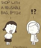 Angry Little Girls Reusable Shopper Canvas Tote