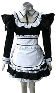 TOMSUIT Cosplay Lolita French Maid Adult Halloween Costumes, L