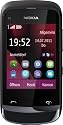 Nokia C2-02 Smartphone (6,6 cm (2,6 Zoll) Touchscreen, 2 Megapixel Kamera, Bluetooth) chrome schwarz