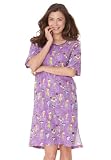 Tag-free knit sleepshirt