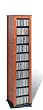 Tall Barrister Spinner In Cherry Finish By Prepac Furniture