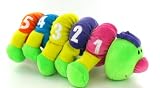 Plush Number Caterpillar Detaches to Play with Pieces