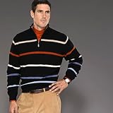 Engineered Sport Stripe Half Zip Sweater