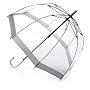 New Frame! Clear Dome Fulton Umbrella Silver