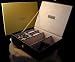 BLACK LEATHER WATCH JEWELLERY DISPLAY BOX CASE NEW