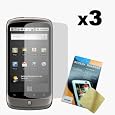 Three LCD Screen Guards / Protectors for HTC Google Nexus One 1