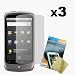 Three LCD Screen Guards / Protectors for HTC Google Nexus One