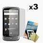 Three LCD Screen Guards / Protectors for HTC Google Nexus One