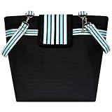 Black Baby Blue Cambridge Diaper Bag
