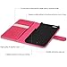 iPhone 6s Case, TUCCH® Leather Case for iPhone 6s / iPhone 6 (4.7 inch), Leather Wallet Cases Folio Book Cover with Credit Card Slots, Stand Holder, Cash Clip, Magnet Closure, Hot Pink with Grey